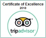 Tripadvisor Certificate 2018